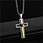 men stainless steel cross necklace