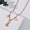 gold square pendant necklace