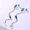long crystal chain earrings