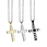 stainless steel pendant cross
