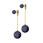 gold plated drop earrings