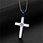 stainless steel cross necklace pendant