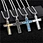 men stainless steel cross necklace