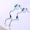 ball chain long earrings