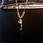 gold plated pendant necklace