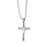 stainless steel cross necklace pendant