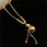 gold plated pendant necklace