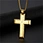 stainless steel cross necklace pendant