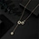 necklace with stainless steel pendant
