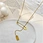 18k plated gold necklace