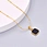 black stainless steel necklace