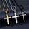 fashion stainless steel cross necklace