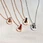 rose gold plated necklace