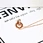 rose gold plated necklace