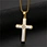 stainless steel cross necklace pendant
