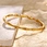 18k gold plated bangle