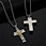 stainless steel cross necklace pendant