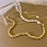 18k plated gold necklace