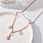 gold square pendant necklace