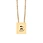 stainless steel letter necklace