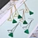 Factory custom stainless steel triangular geometric earrings for women