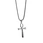 stainless steel cross necklace pendant