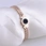 Korean style pierced black Roman numeral round cake bracelet average size opening 316L stainless steel bracelet Accessories Wholesale