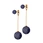 gold plated drop earrings