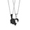 heart necklace pendant stainless steel