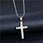 fashion stainless steel cross necklace