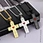 stainless steel cross pendant necklace