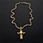 fashion stainless steel cross necklace