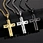 fashion stainless steel cross necklace