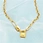 gold plated pendant necklace