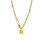 gold plated pendant necklace