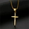 stainless steel cross necklace pendant