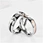 rings stainless steel stone