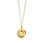 gold plated coin necklace