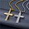 fashion stainless steel cross necklace