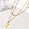 gold plated pendant necklace