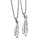 silver feather necklace jewelry