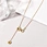 necklace with stainless steel pendant