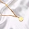 stainless steel round chain necklace