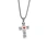 stainless steel cross pendant necklace