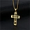 stainless steel cross pendant