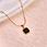 black stainless necklace