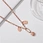 gold square pendant necklace