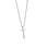 stainless steel cross pendant necklace