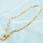 gold plated pendant necklace