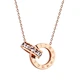 rose gold plated necklace